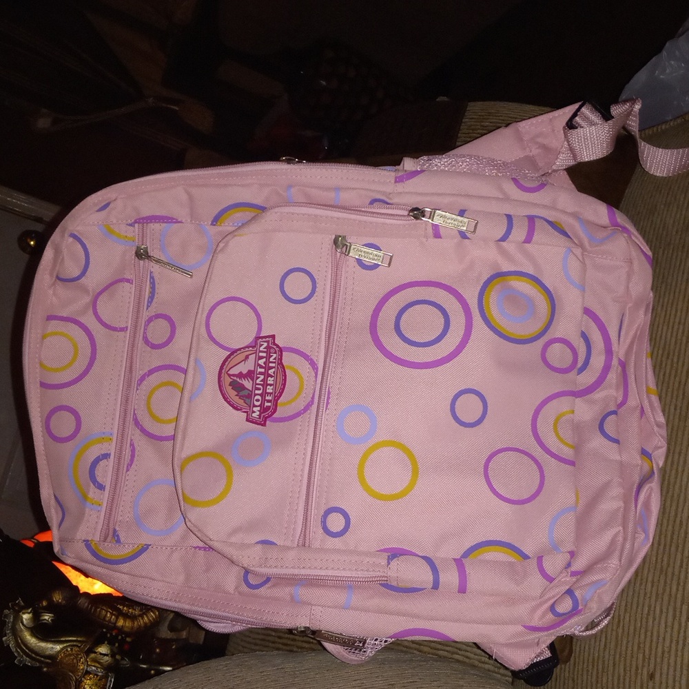 ❤ FINAL REDUCTION Pink Mountain Terrain Backpack